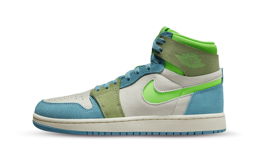 Air Jordan 1 Zoom CMFT 2 Cerulean and Green Strike - immagine 2