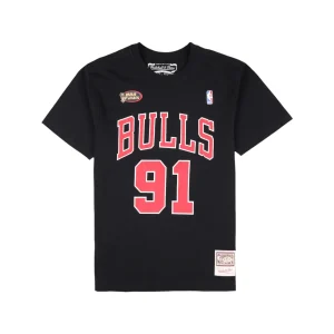 NBA Tee Hardwood Classics Dennis Rodman Chicago Bulls Black