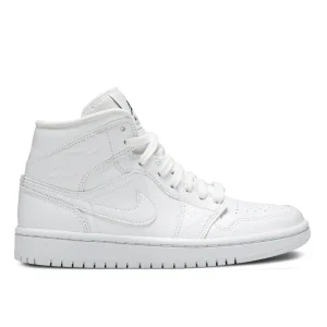 Air Jordan 1 Mid Wmns White Snakeskin