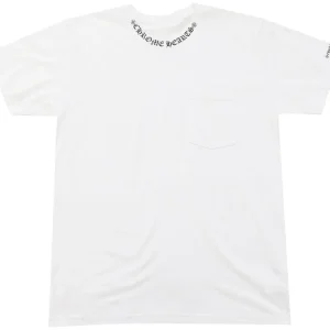 Chrome Hearts Neck Letters Logo T-shirt White