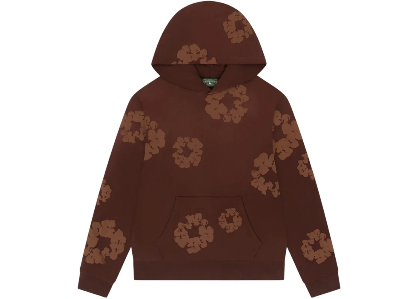 Denim Tears Mono Cotton Wreath Hoodie Brown - immagine 2