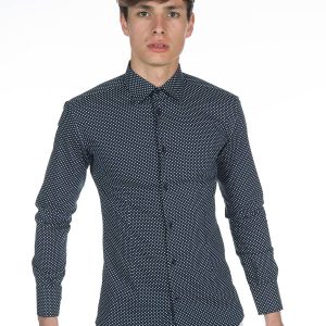 Camicia iris blu