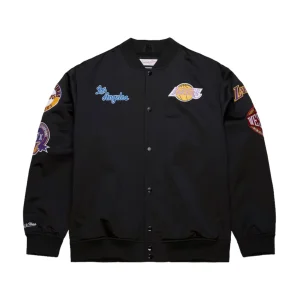Los Angeles Lakers Black Out Full-Snap Varsity Jacket