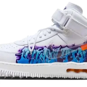 Nike Air Force 1 Mid Off-White Graffiti White