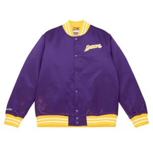 Heavyweight Satin Jacket Los Angeles Lakers