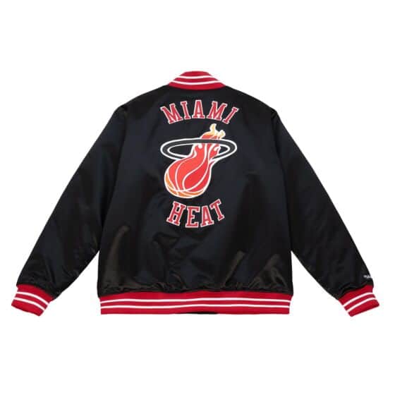 Heavyweight Satin Jacket Miami Heat - immagine 3