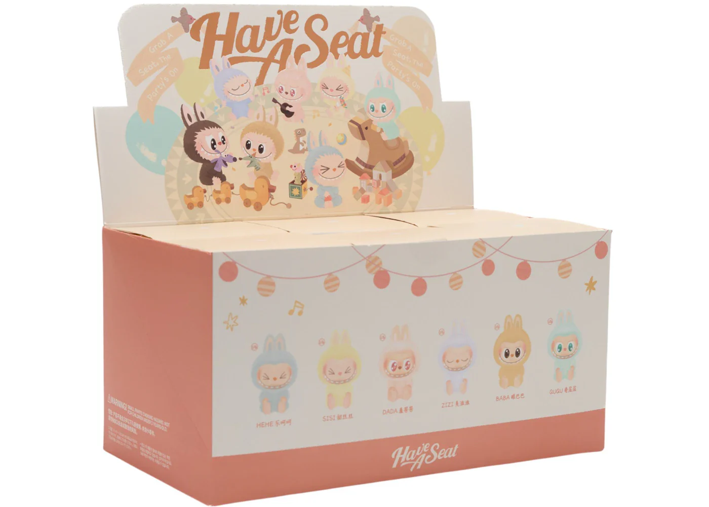 Pop Mart Labubu The Monsters Have a Seat Vinyl Plush Sealed Case (6 Blind Boxes) - immagine 2