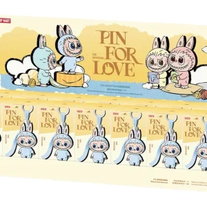 Pop Mart Labubu The Monsters Pin for Love Series Vinyl Plush Pendant (A-M) Sealed Case (14 Blind Box)