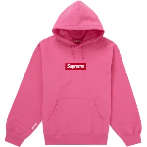 Supreme Box Logo Hooded Sweatshirt (FW25) Magenta