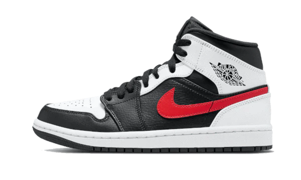 Air Jordan 1 Mid Black Chile Red White