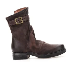 A.S.98 Anais Donna Stivaletti In Pelle Vintage Con Fibbia