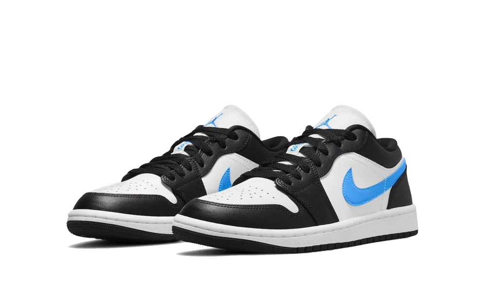 Air Jordan 1 Low Black University Blue White - immagine 3