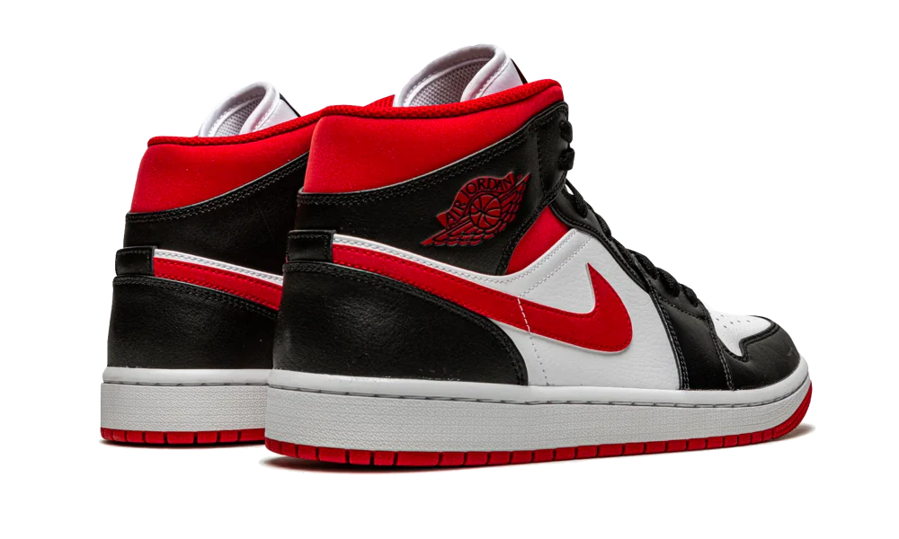 Air Jordan 1 Mid Gym Black Red White - immagine 4