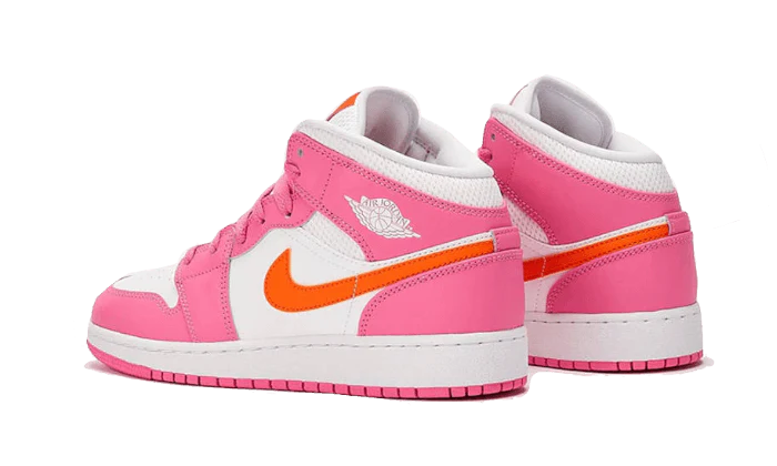 Air Jordan 1 Mid Pinksicle Safety Orange - immagine 4