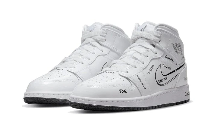 Air Jordan 1 Mid Schematic - immagine 3
