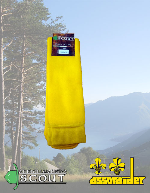 Calze tubolari in spugna gialle Assoraider - immagine 2