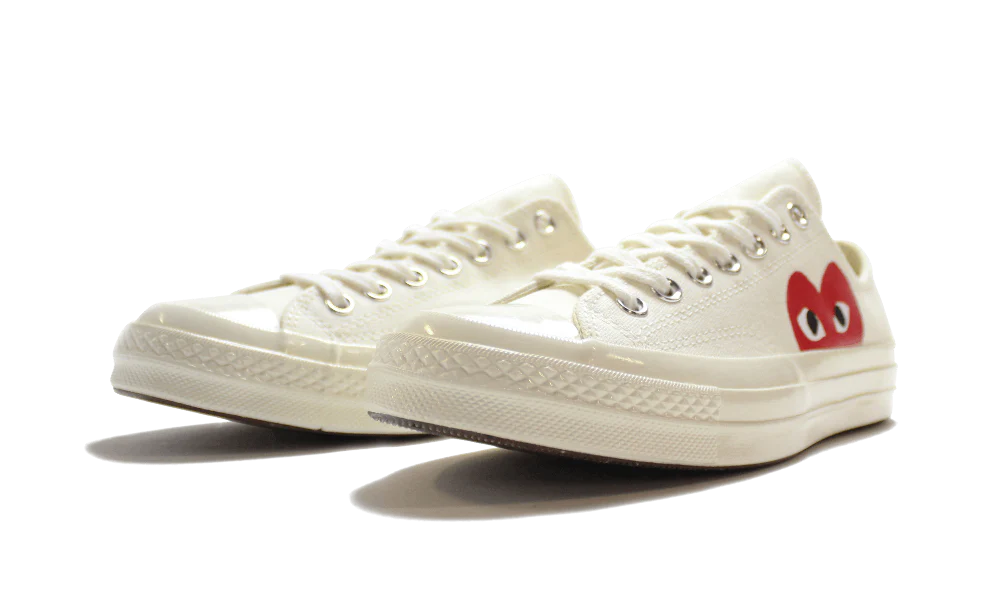 Chuck Taylor All-Star 70s Ox Comme des Garcons PLAY White - immagine 3