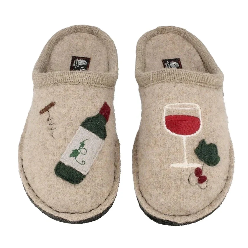 Haflinger Wine Time Unisex Sabot In Lana Cotta - immagine 3