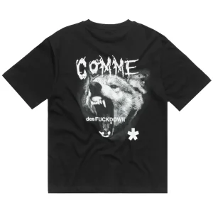 Comme Des Fuckdown Retro Logo T-Shirt Uomo