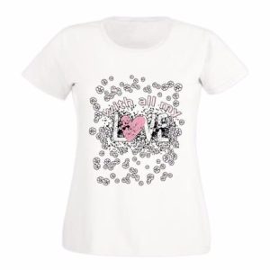 t shirt donna particolari